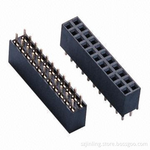 Dual-row with Straight Angle 2.54mm Female Header Y-type Terminal